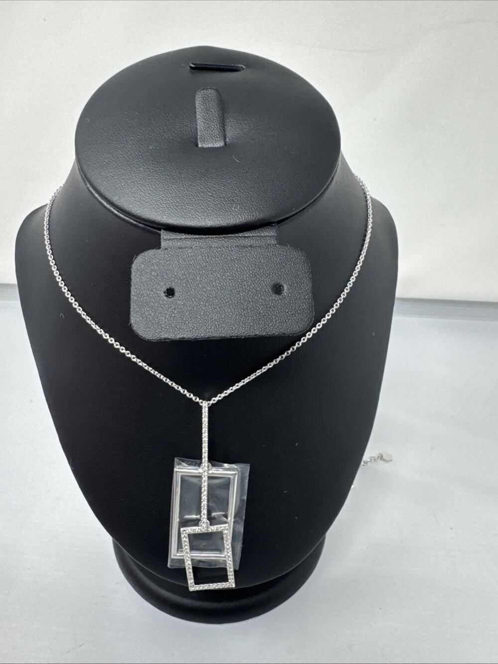 Touchstone Crystal by Swarovski Silver Toned Be Open Pendant Necklace 1556N
